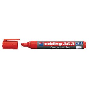 Edding - Viltstift edding 363 whiteboard schuin 1-5mm rood