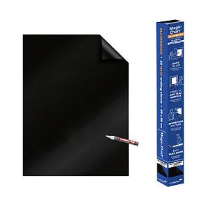 Legamaster - Magic-chart legamaster whiteboard 60x80cm zwart | Rol a 25 vel