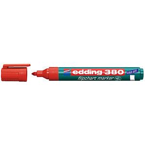 Edding - Viltstift edding 380 flipover rond 1.5-3mm rood  | 10 stuks