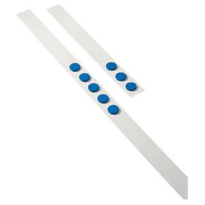 Desq - Wandlijst desq 100cm met 5 magneten 32mm blauw | 1 set | 5 stuks