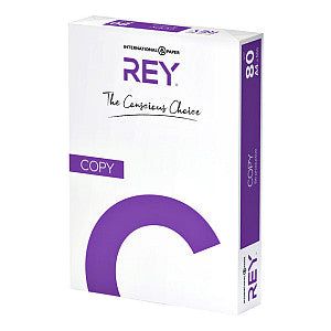 Rey - Kopieerpapier copy a4 80gr wit | Pak a 500 vel | 5 stuks