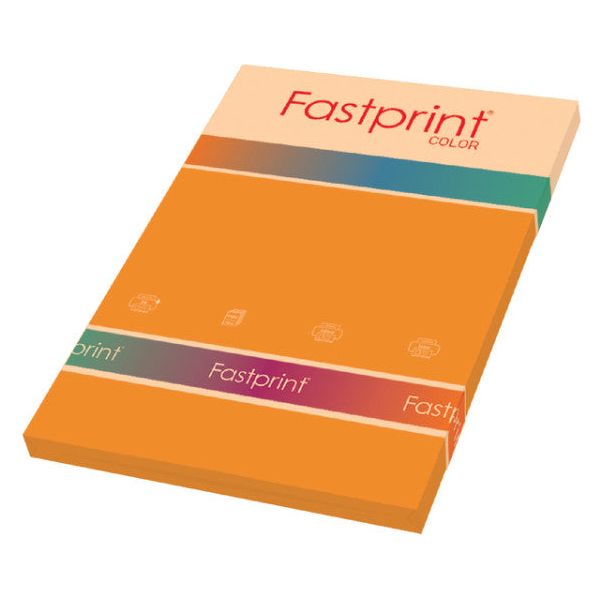 Fastprint - Kopieerpapier fastprint-100 a4 80gr oranje | Pak a 100 vel