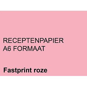 Fastprint - Receptpapier fastprint a6 80gr roze | Pak a 2000 vel