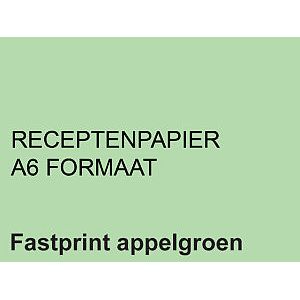 Fastprint - Receptpapier fastprint a6 80gr appelgroen | Pak a 2000 vel