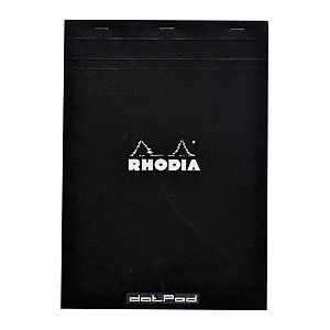 Rhodia - Schrijfblok a4 dots 160pag 90gr zwart | 1 stuk