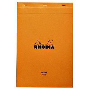 Bloc-notes Rhodia A4 80 feuilles ligne jaune | 5 pièces