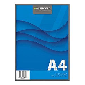 Aurora - Schrijfblok aurora a4 ruit 5x5mm 100vel 60gr bl  | 10 stuks