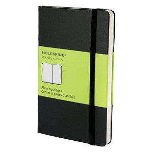 Moleskine - Notitieboek moleskine pocket 90x140mm blanco zwart | 1 stuk