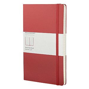 Moleskine - Notitieboek moleskine large 130x210mm lijn hc rood | 1 stuk