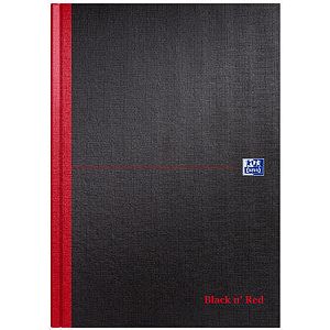 Oxford - Notitieboek oxford black n' red a4 96vel blanco | 1 stuk