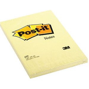 Post-it - Memoblok 3m post-it 659 102x152mm geel | 1 stuk